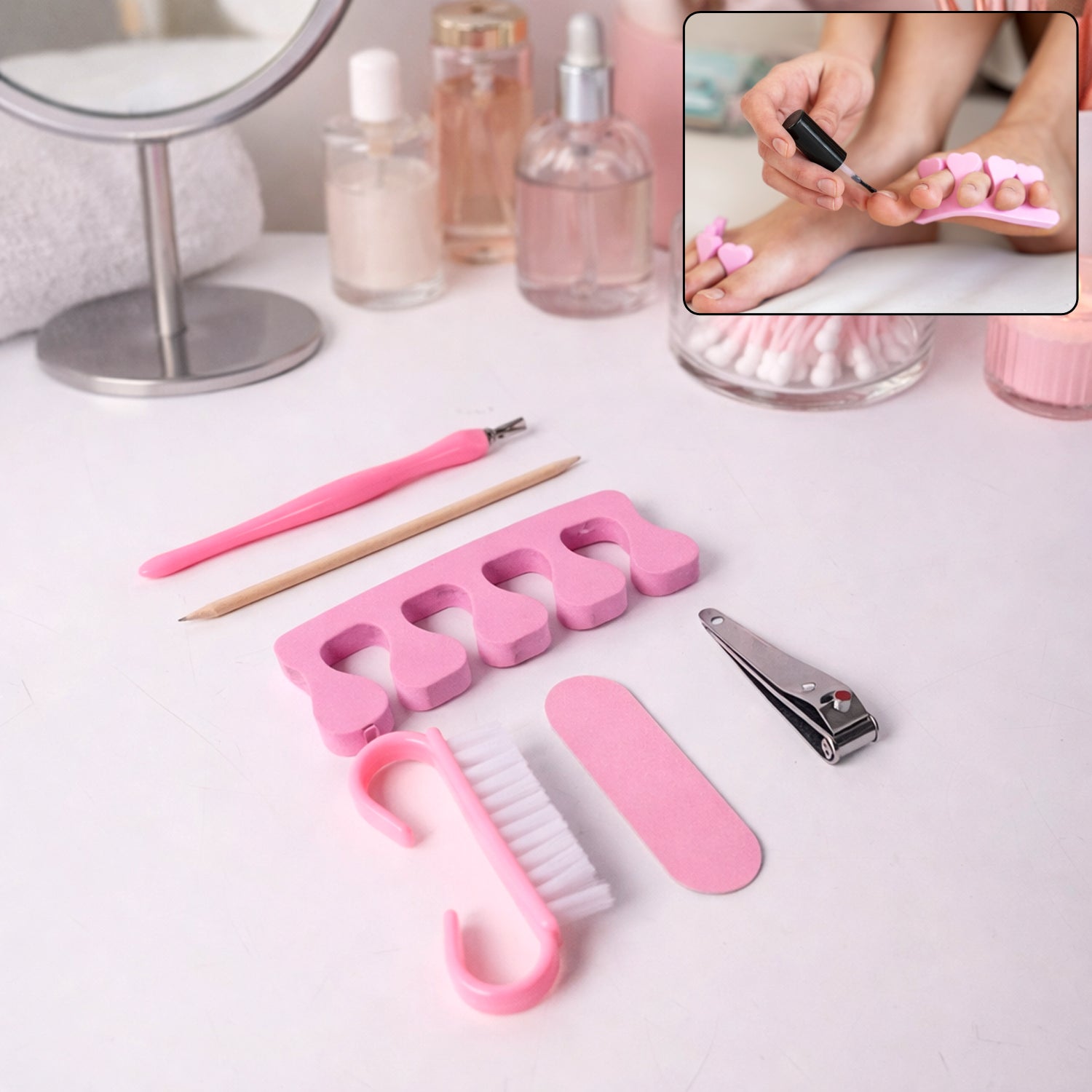 compact multi-tool manicure and pedicure grooming kit 15 cm x 10 cm x 3 cm pack of 1