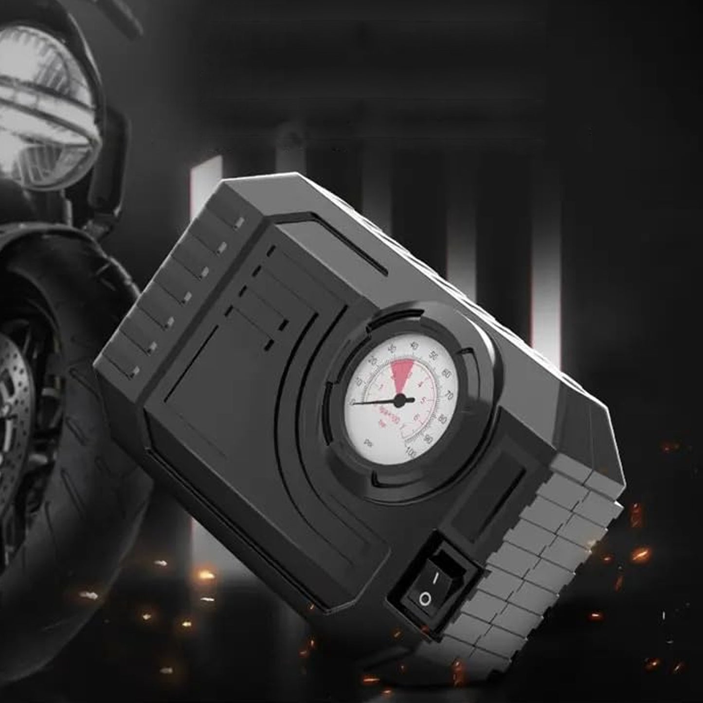 portable air compressor 12v compact small air pump for car tires bicycle pack of 1