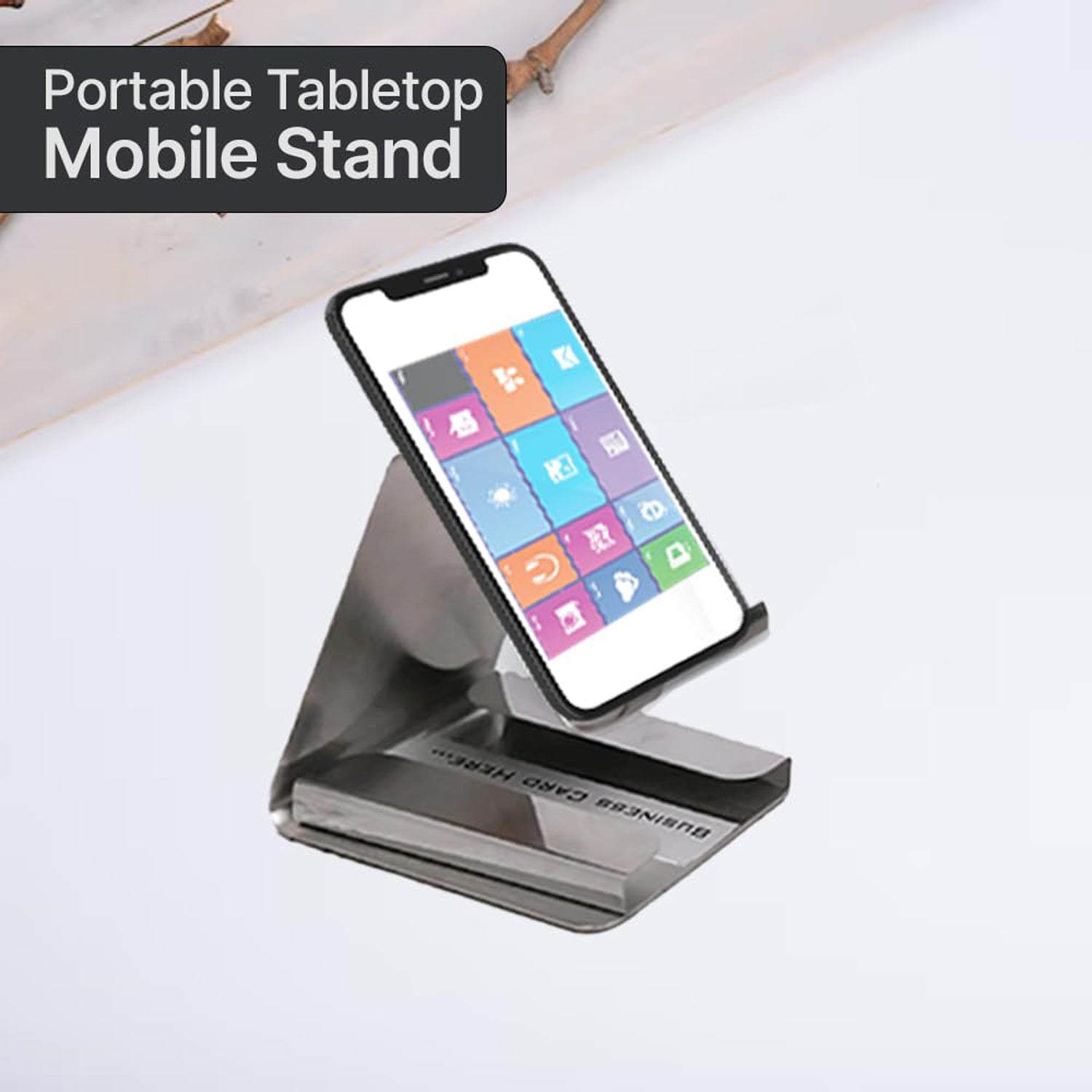 compact small desktop mobile phone stand holder pack of 1