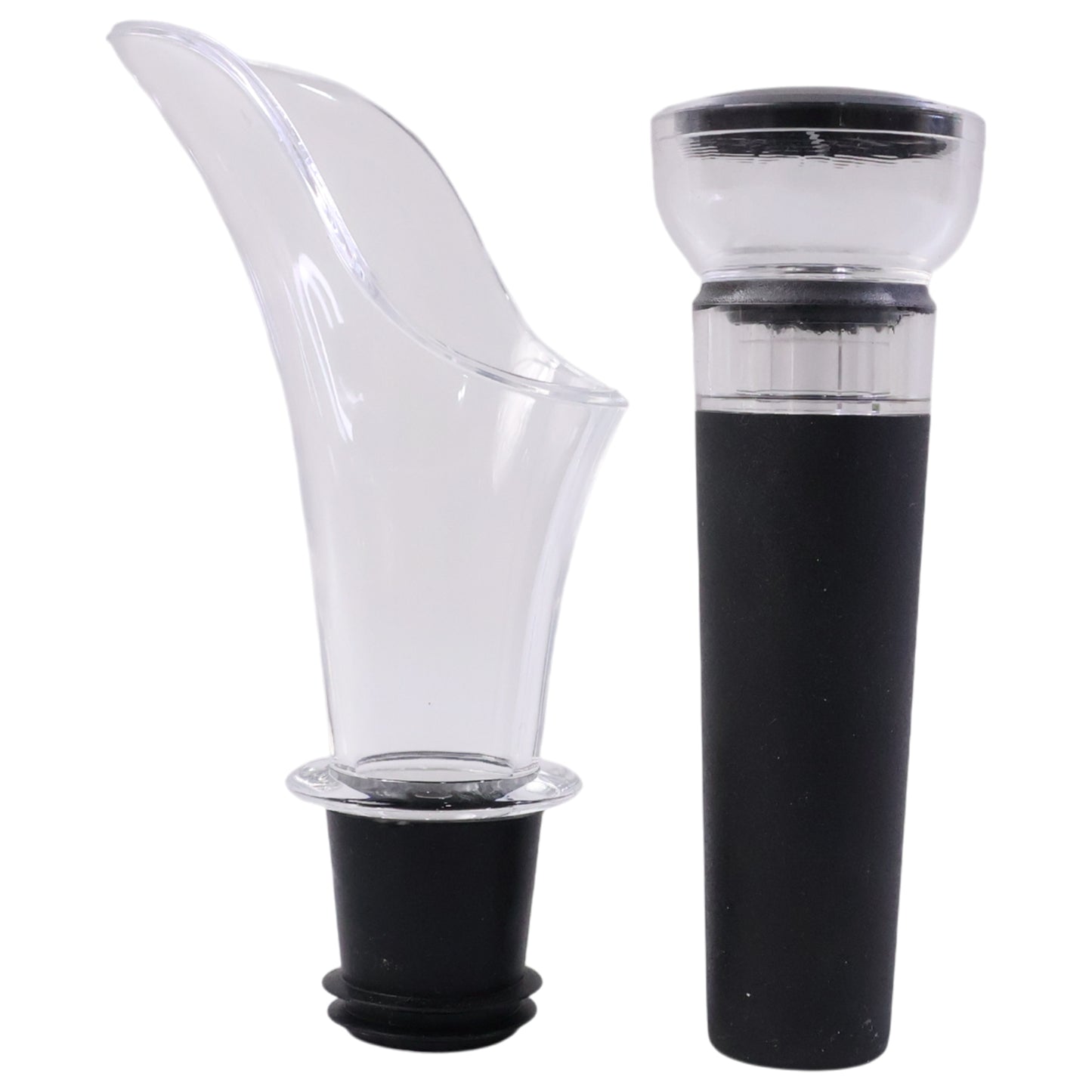 Premium Wine Poorer And Vacuum Bottle Stopper Set (2 Pc)