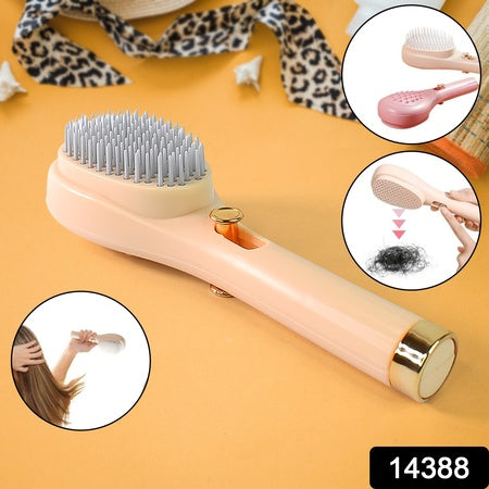 plastic self-cleaning anti-static massage comb 20 cm pack of 1