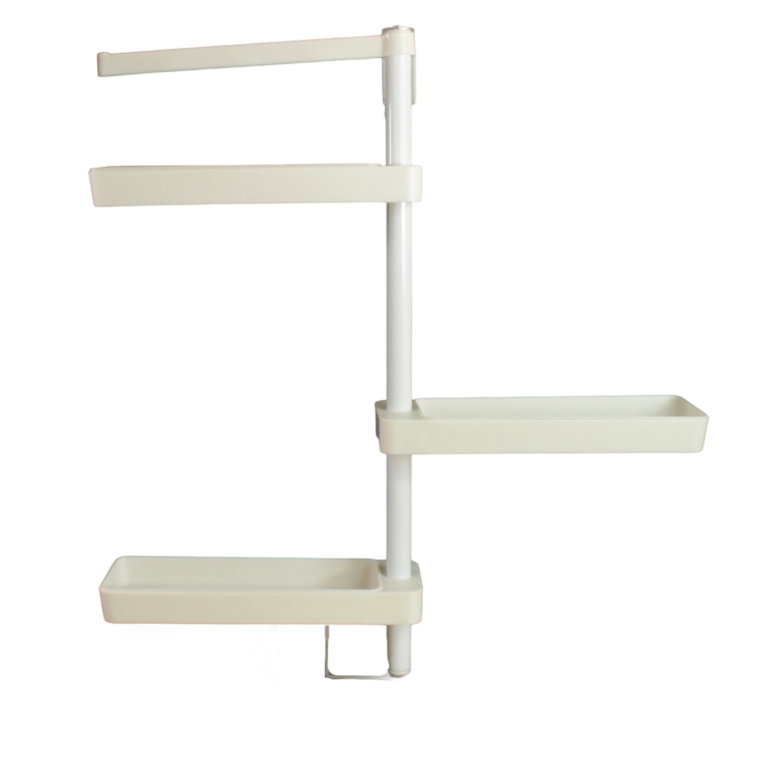 rotating shelf storage rack plastic steel 56 cm kitchen organization