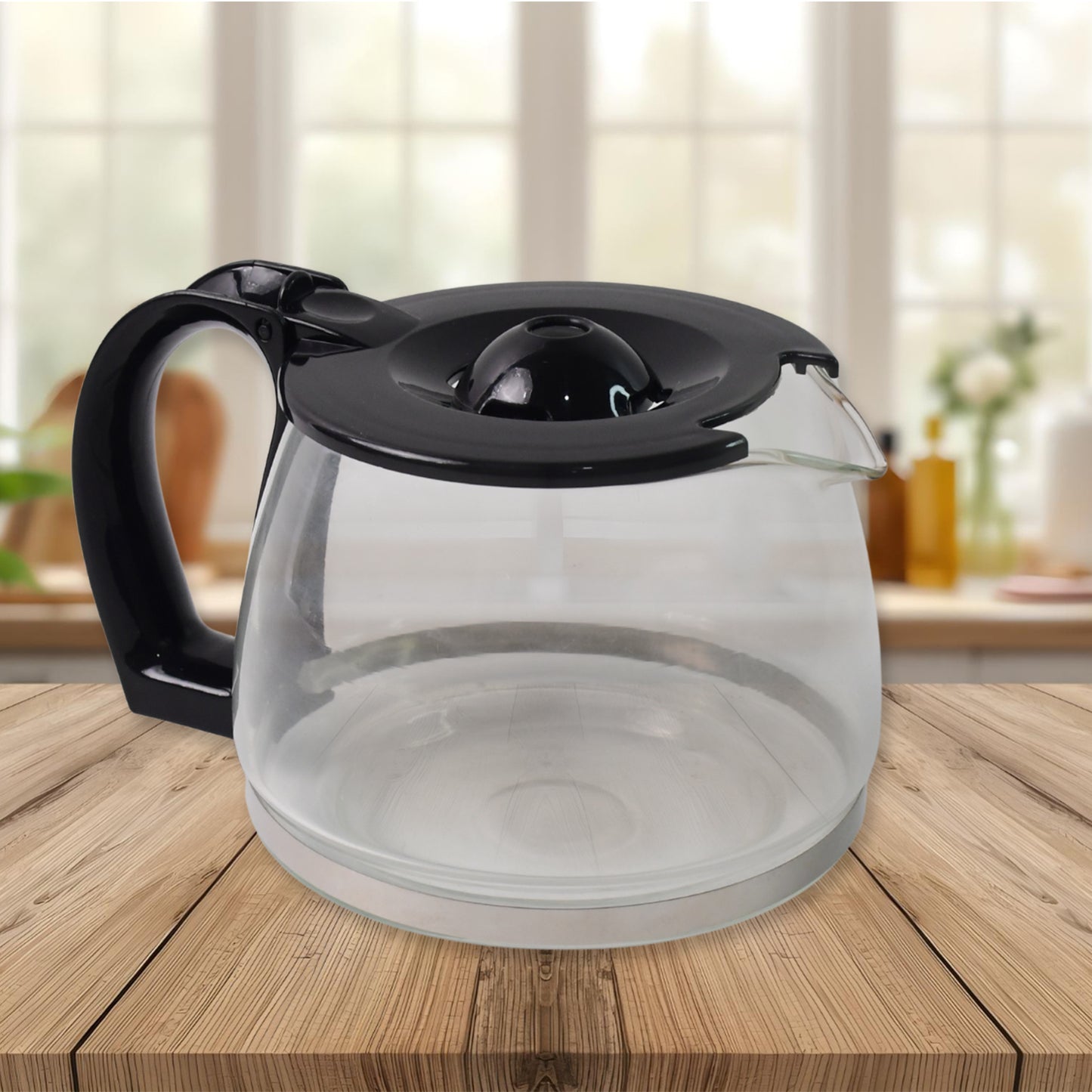 automatic drip coffee maker with 1200ml capacity glass carafe