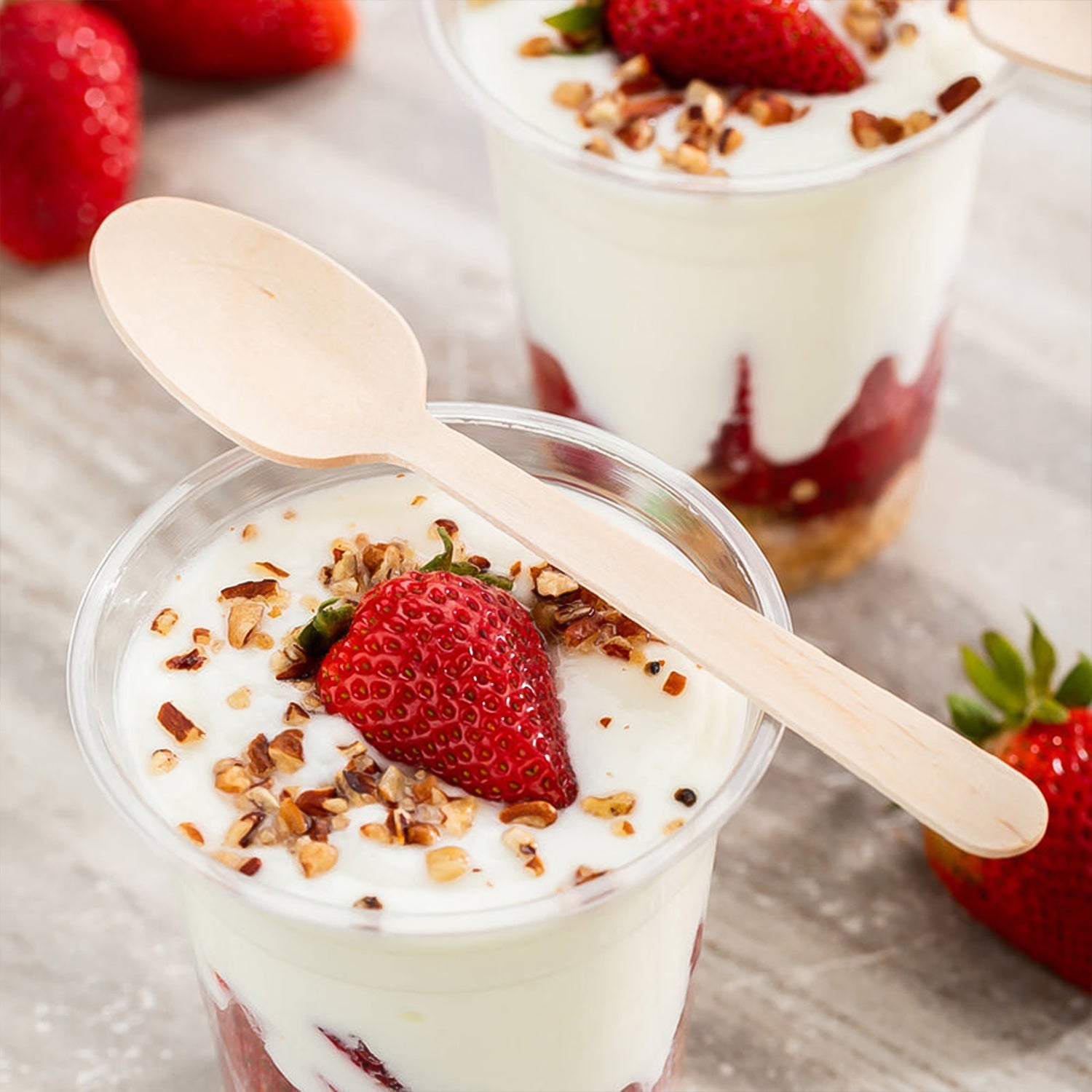 160mm Wooden Spoon  30 Pcs Pack