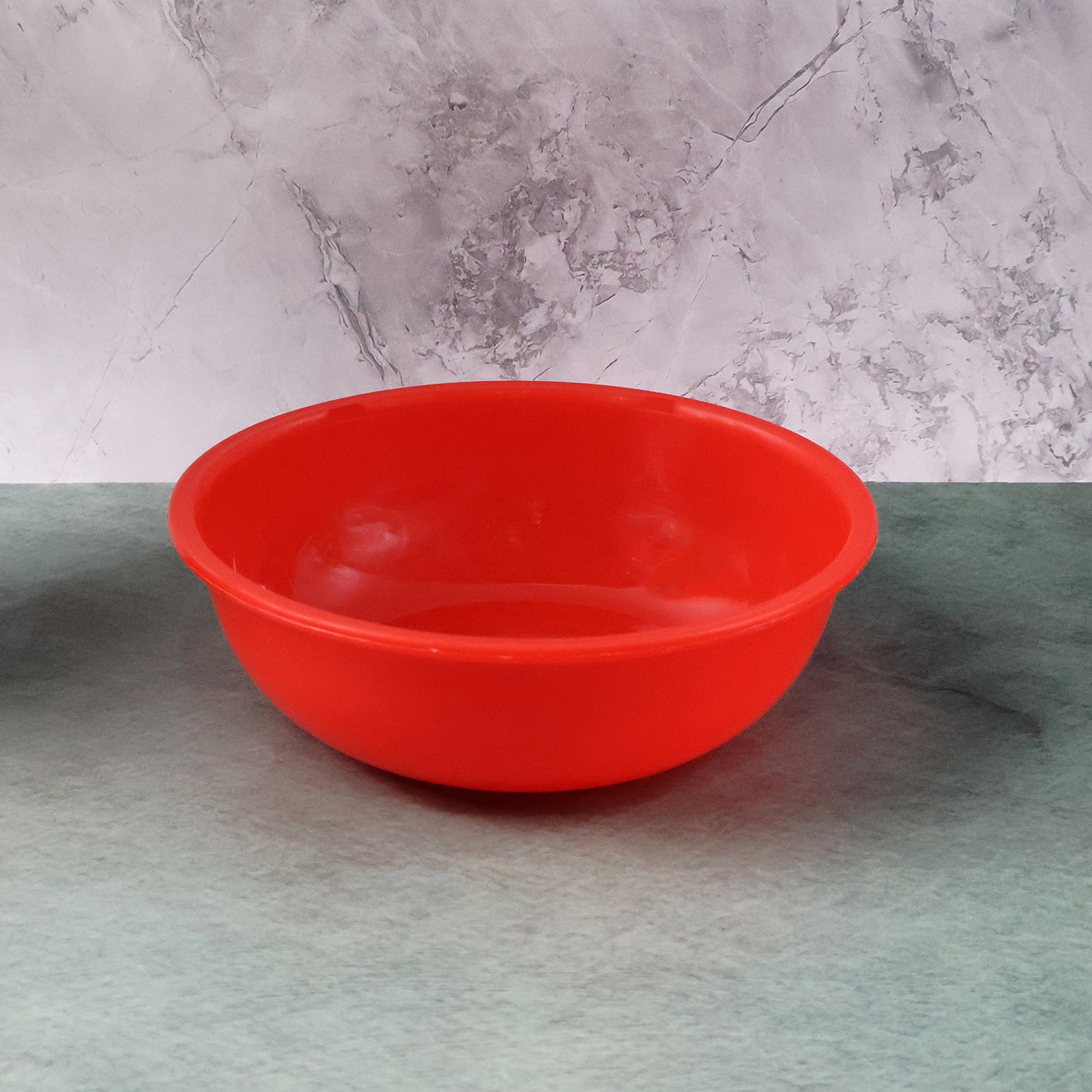 red round deep serving bowl plastic 6 inch