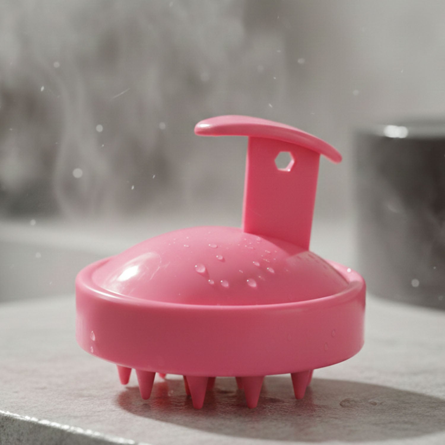 silicone scalp massager shampoo brush pack of 1 soft bristles