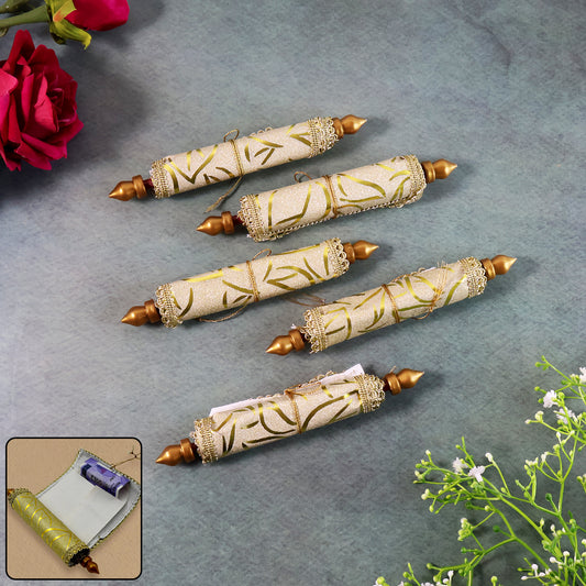 fabric and golden lace money gift envelope 15 cm pack of 1