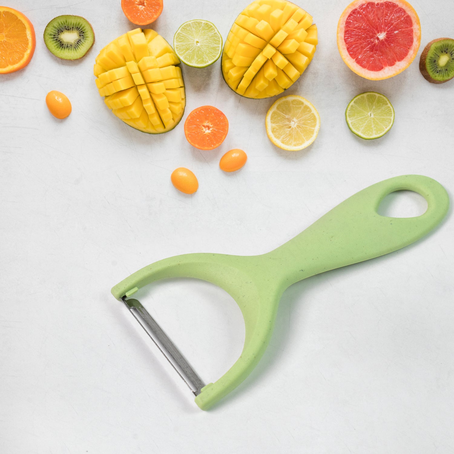 colorful kitchen knives set 6 pcs stainless steel