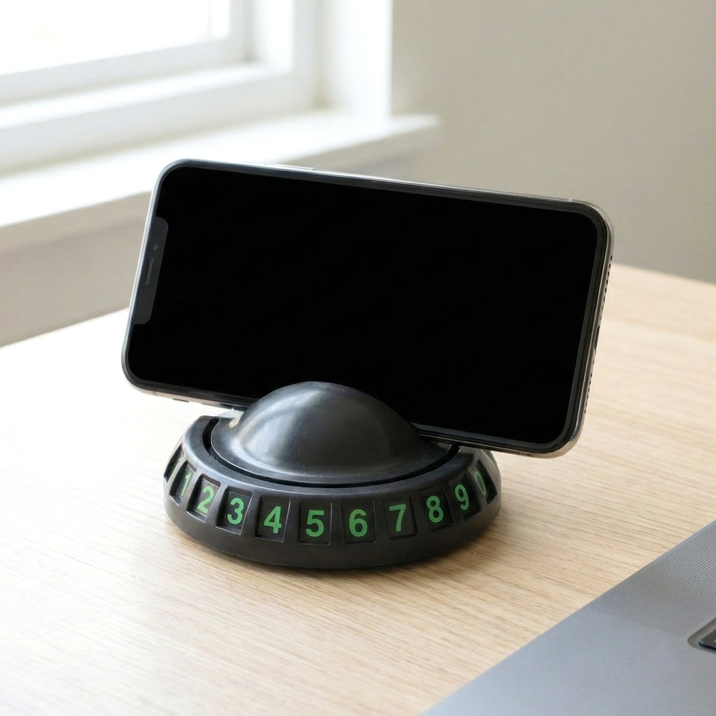 360 Rotating Anti-slip Car Dashboard Mobile Phone Holder (1 Pc)