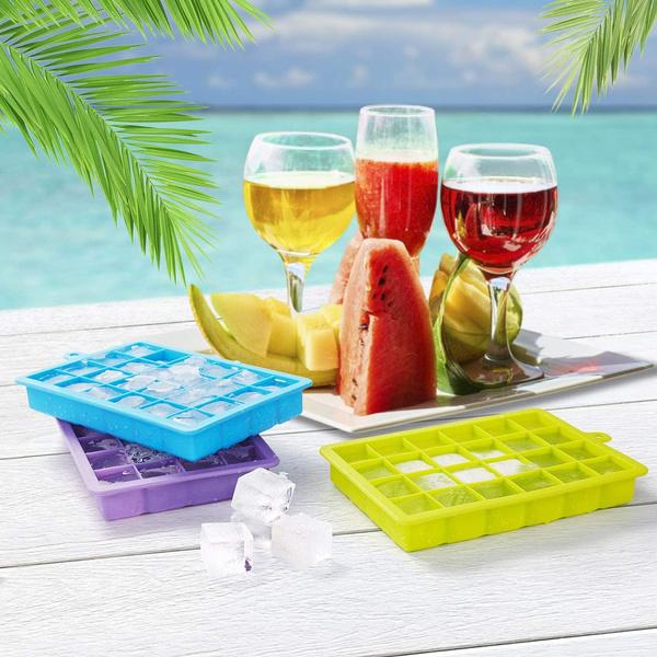silicone ice cube trays 24 cavity flexible food grade
