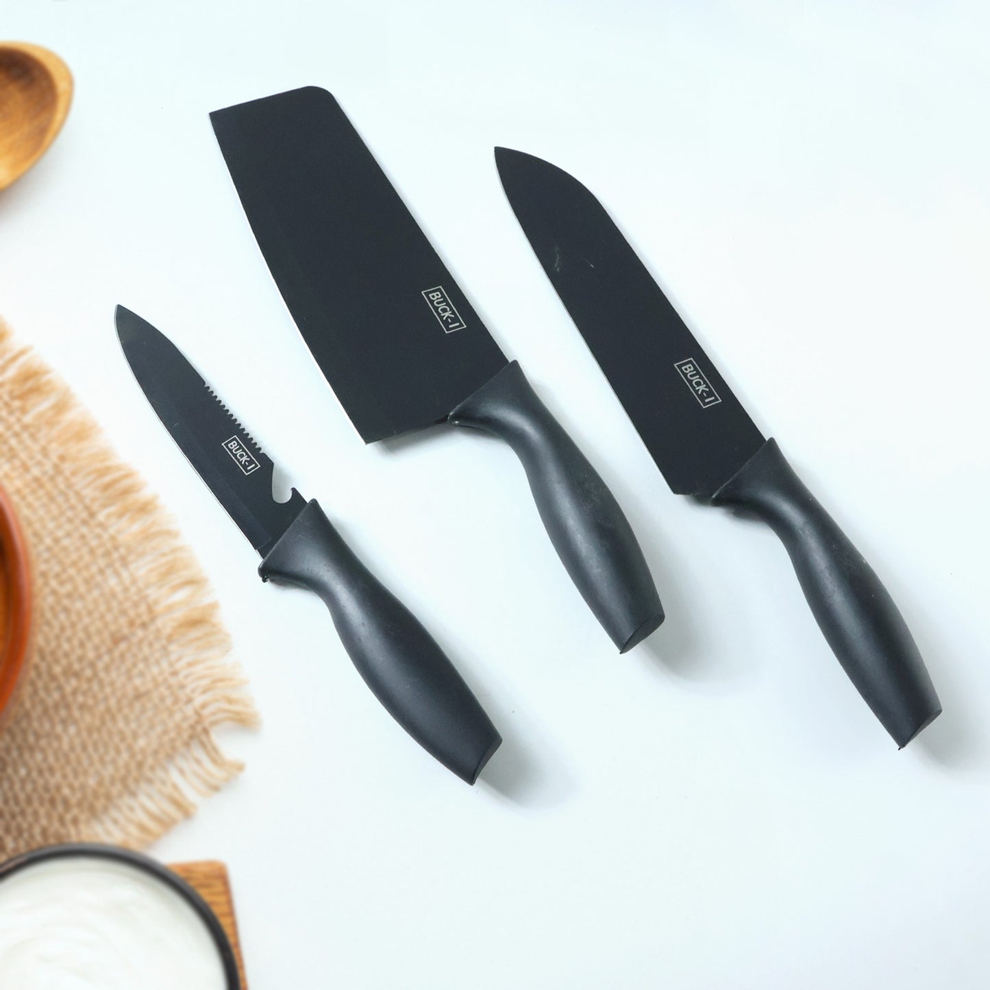 3-in-1 Professional Kitchen Knife Set (3 Pc Set)