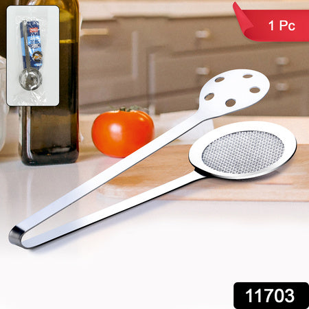 stainless steel skimmer serving tong 32 cm kitchen tool