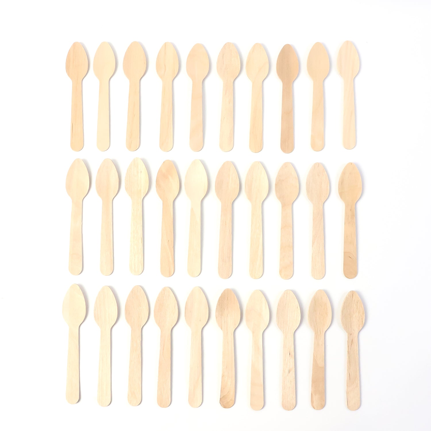 wooden tea spoon 110mm pack of 30