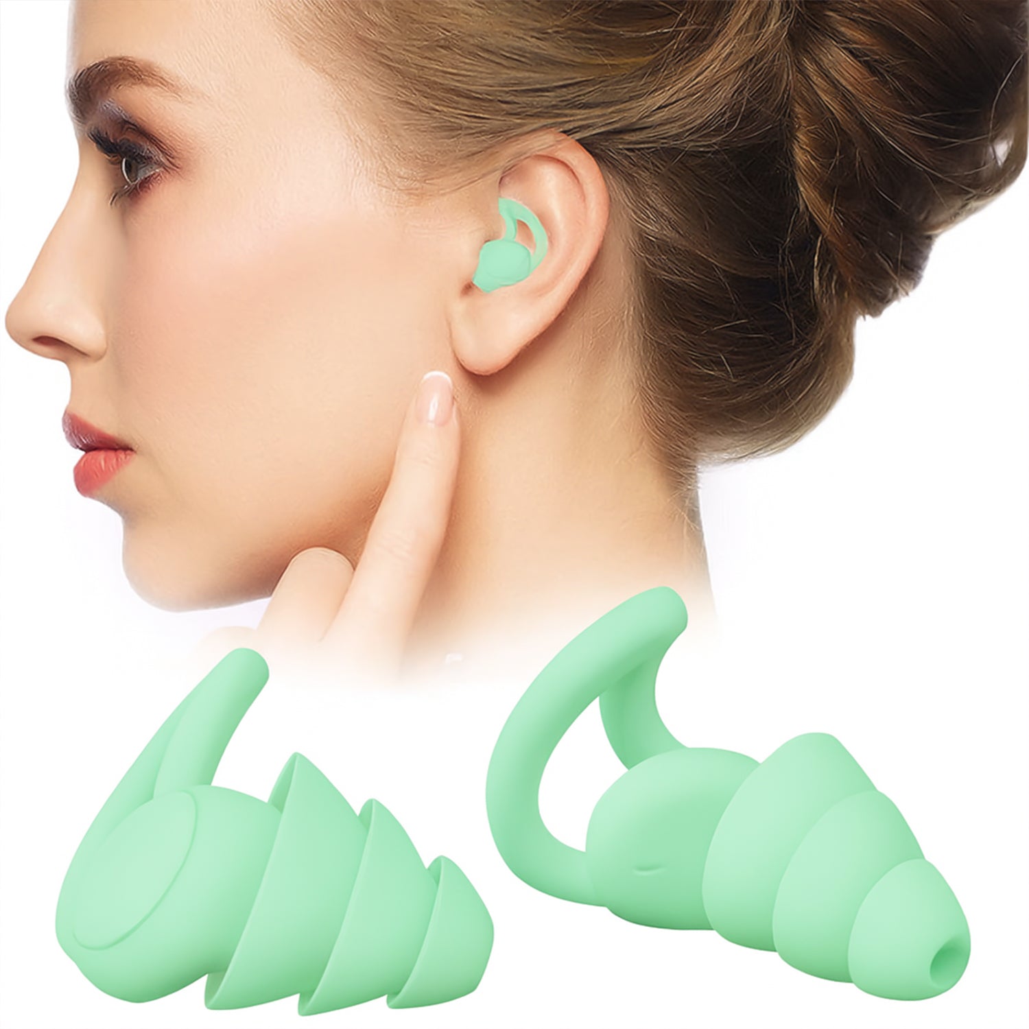 soft silicone noise reduction earplugs pack of 1