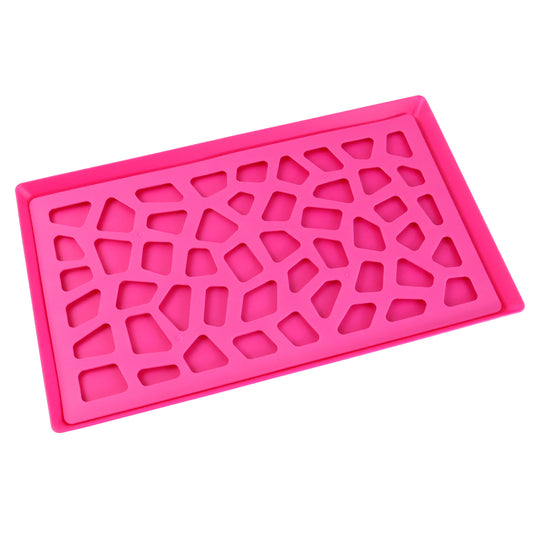 plastic kitchen tray 40x25 cm with hollow design