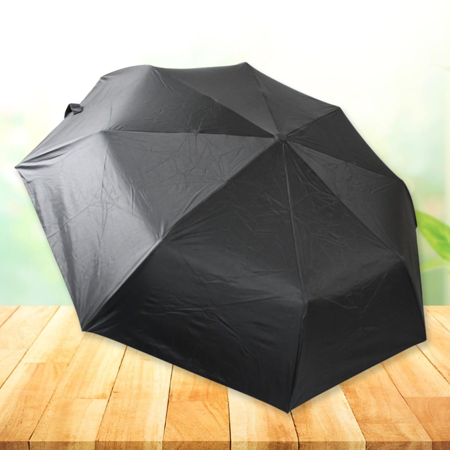 waterproof polyester 2 fold manual open umbrella compact pack of 1