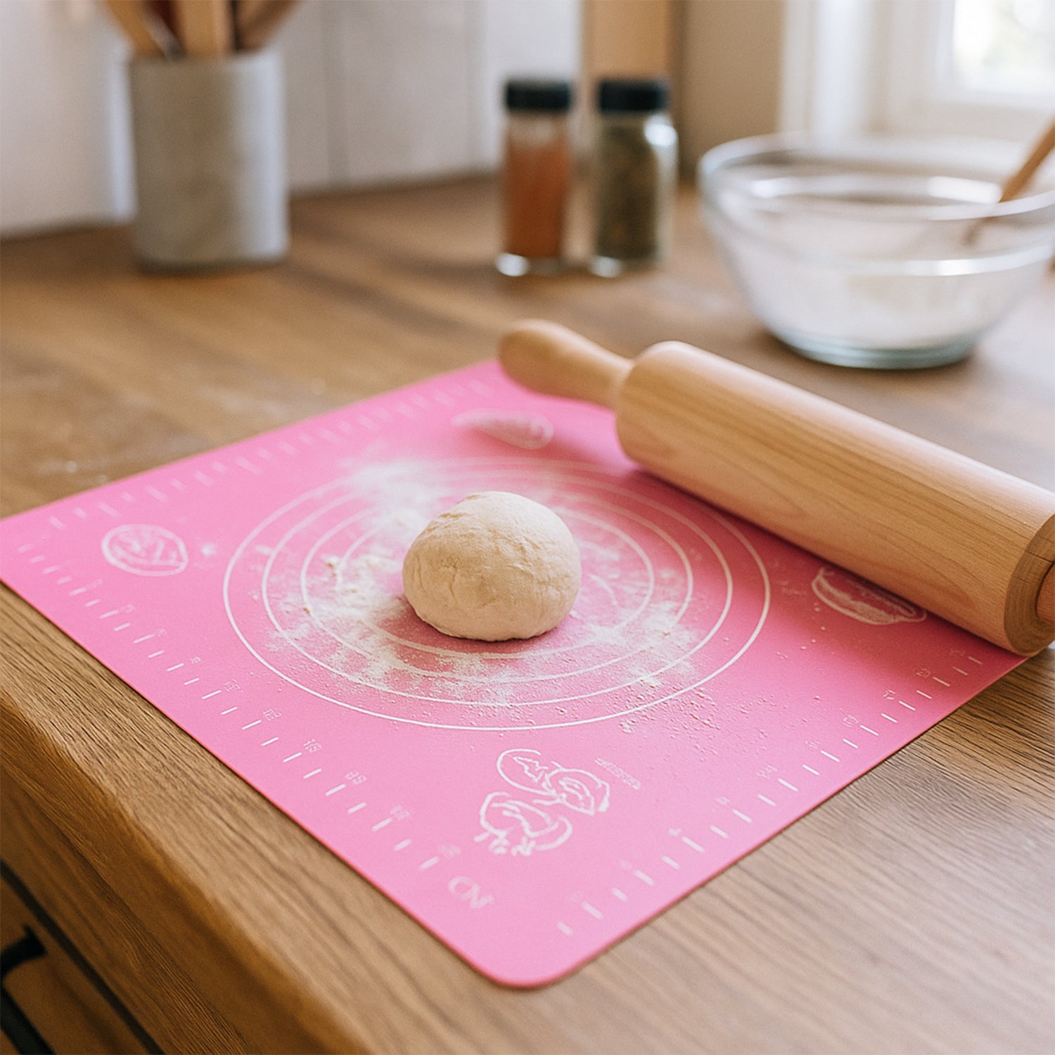 non-stick dough rolling mat 29x26 cm silicone baking