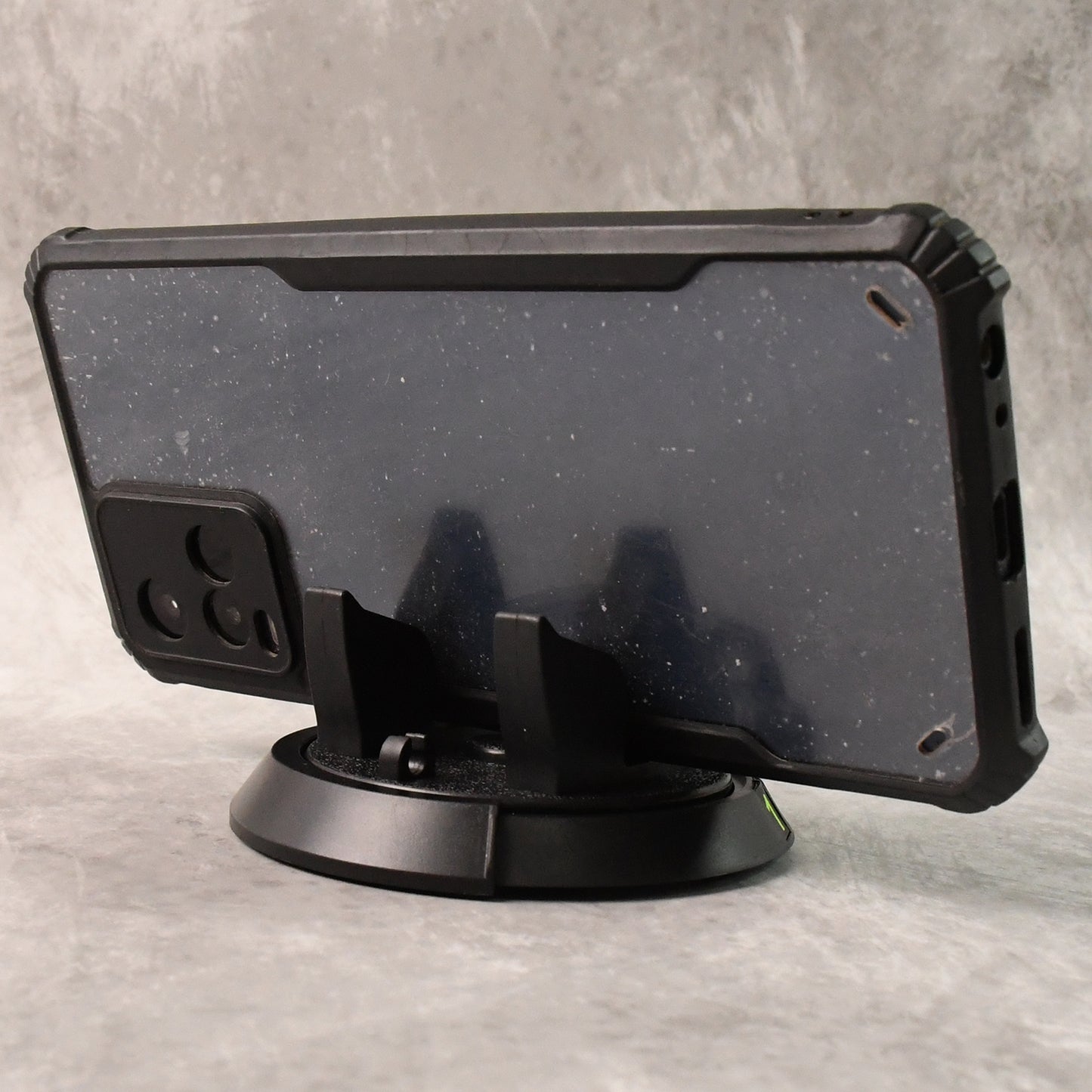 abs plastic car dashboard mobile phone holder stand with rotatable number plate pack of 1