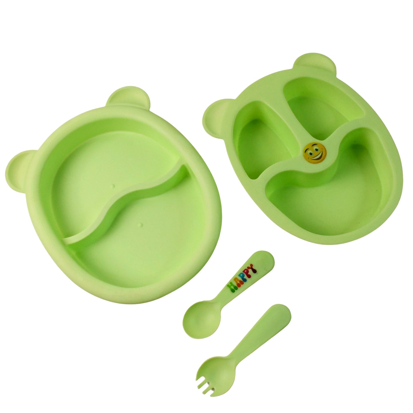 kids mealtime feeding set plastic pack of 4