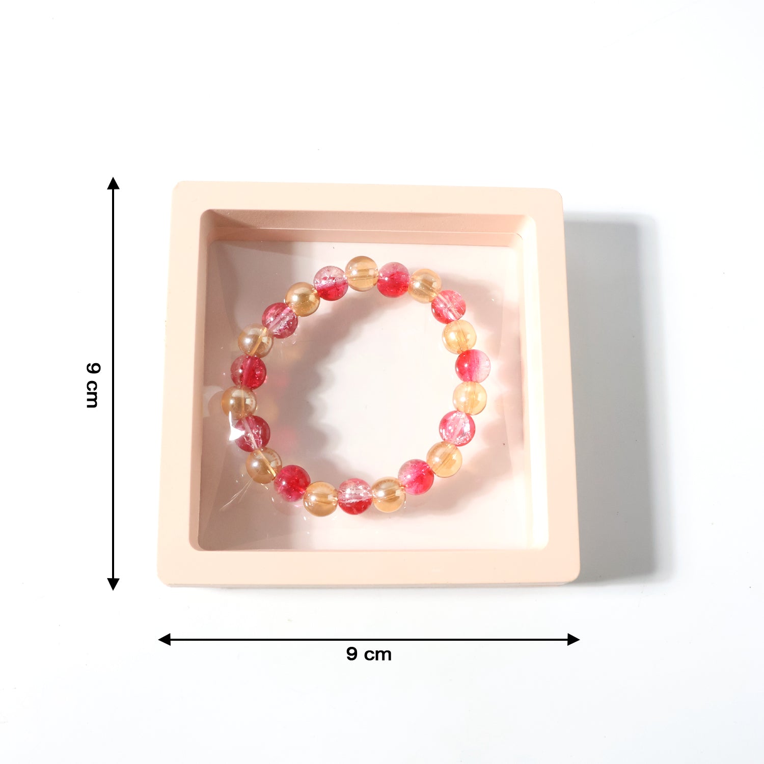 beaded stretch bracelet elastic fit lightweight pack of 1