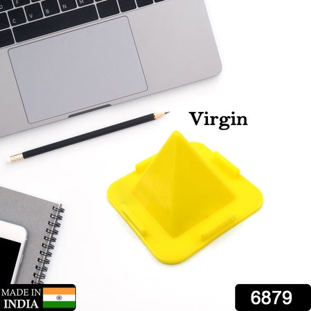 plastic portable four-sided pyramid mobile holder stand for car dashboard pack of 1