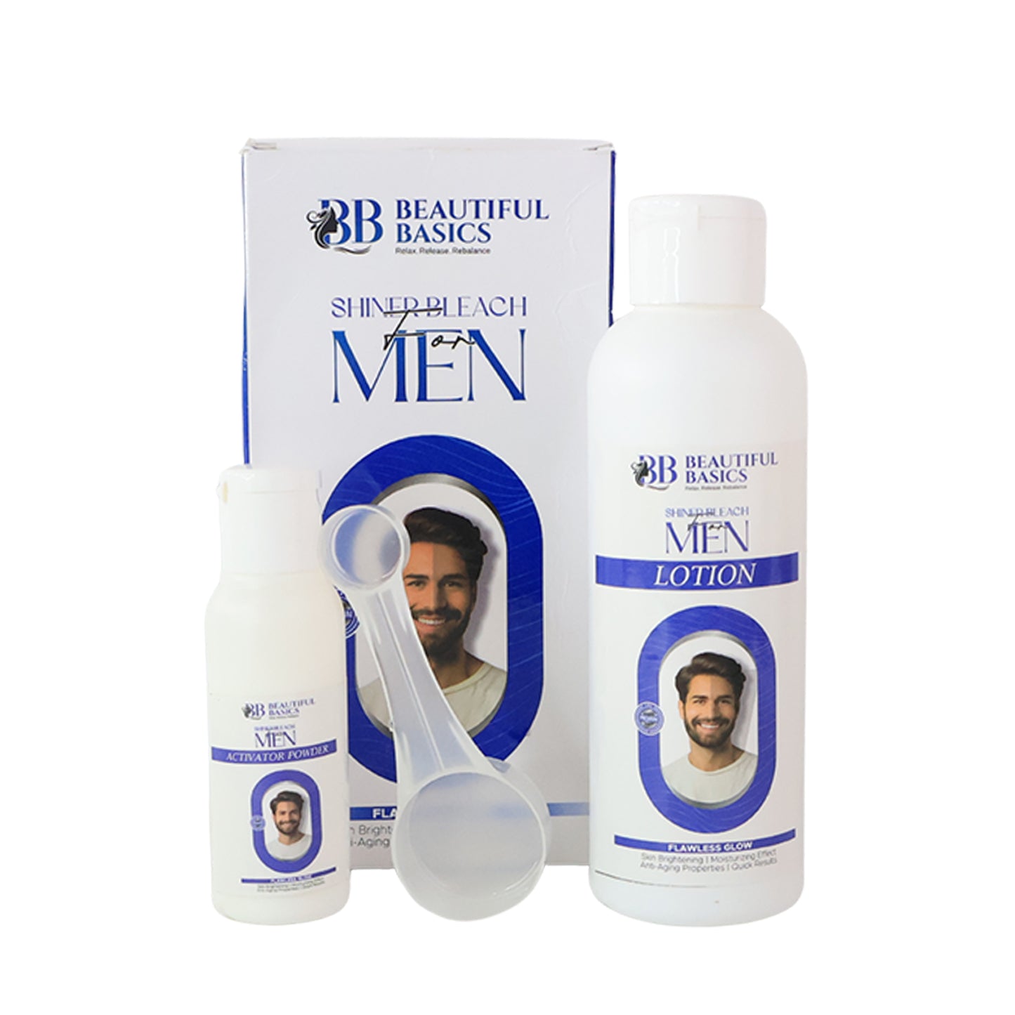 skin brightening bleach set lotion and activator powder 200 gm pack of 1