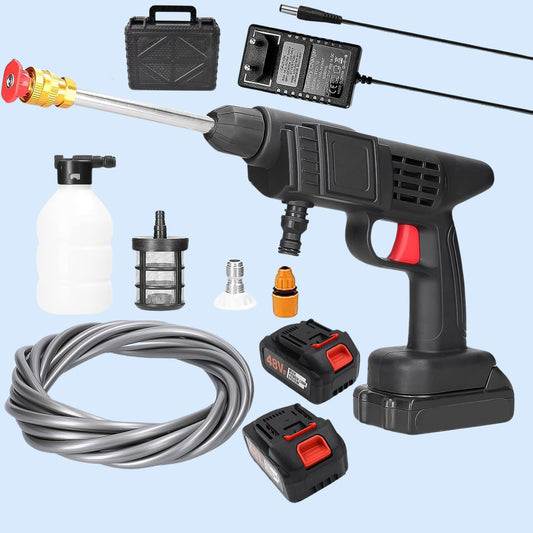 cordless pressure washer gun 48v with 12.6v charger adjustable nozzle pack of 1