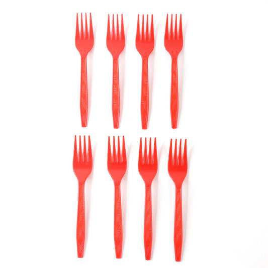 disposable plastic forks pack of 8 for dining