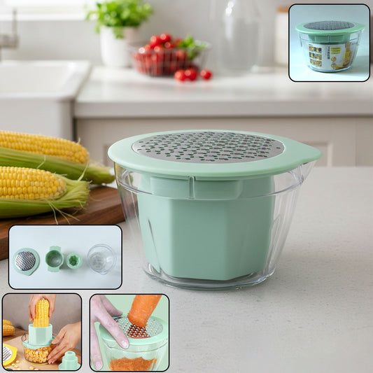 manual vegetable grater and corn kernel stripper 14 cm x 13 cm x 8 cm