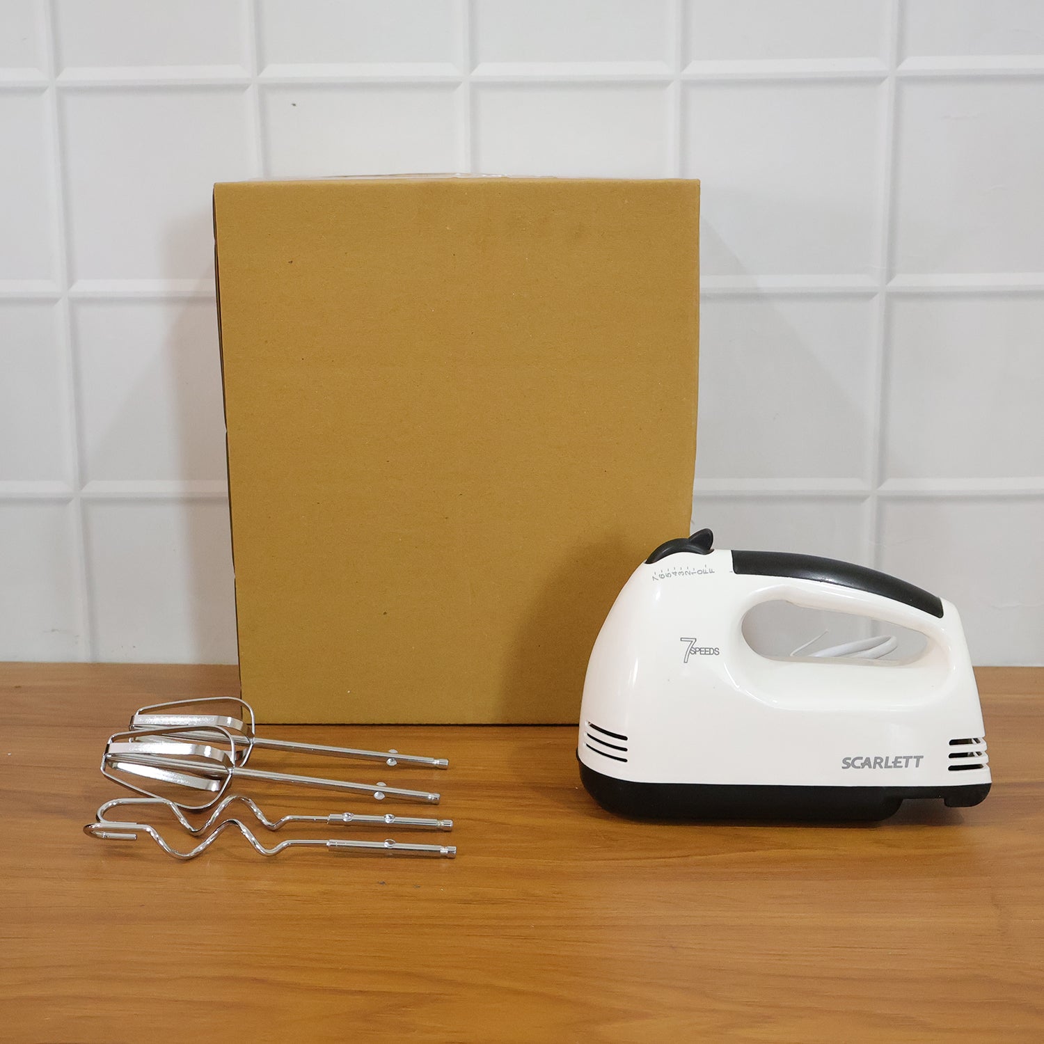 electric hand mixer with stainless steel attachments pack of 1